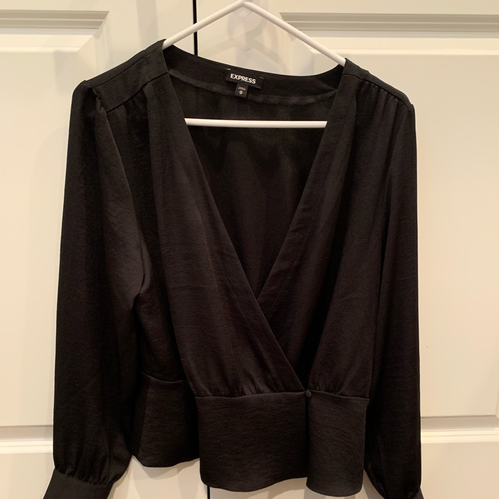 Express Satin Deep V